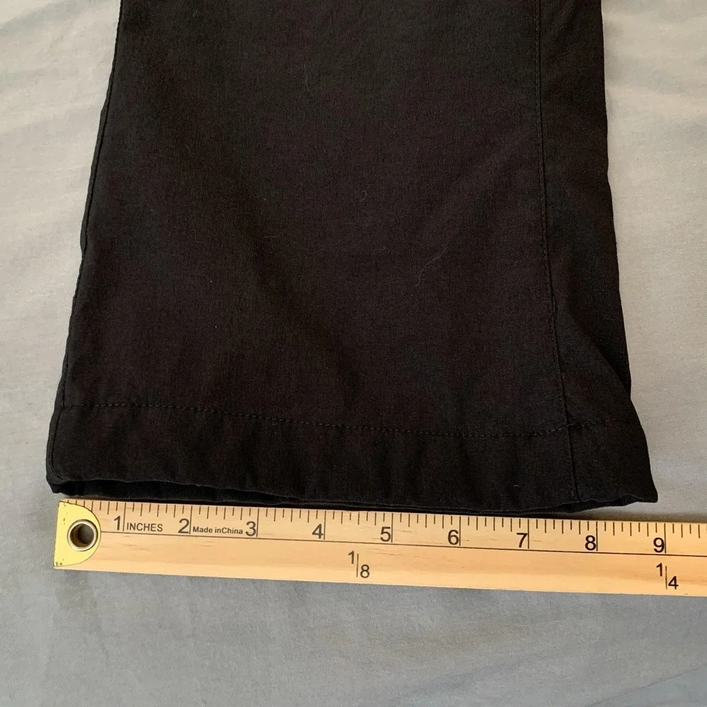 Eddie Bauer Pants Mens 34x32 Black Fleece Lined Tech Softshell Hiking Outdoor
